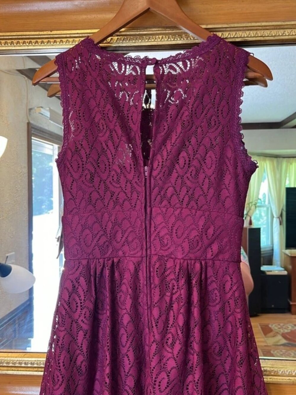 B. Darlin Purple Lace Mini Dress - Picture 2 of 4